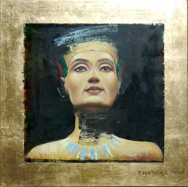 Painting with a Golden Leaf "Nefertiti 2" thumb