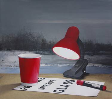 Acrylic painting in hyperrealism  "Just Evening..." thumb
