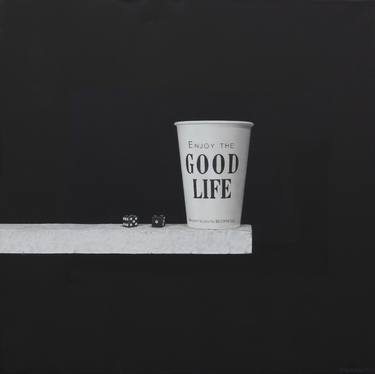 Acrylic painting in hyperrealism "Just Enjoy the Good Life..." thumb