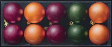 Acrylic painting in hyperrealism "Just Christmas Balls..." thumb