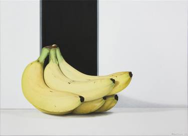 Food still life in hyperrealism "Just Bananas..." thumb