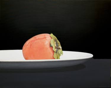 Food still life in hyperrealism "Just Persimmon..." thumb