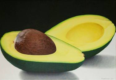 Still life painting in Hyperrealism "Just Avocado..." thumb