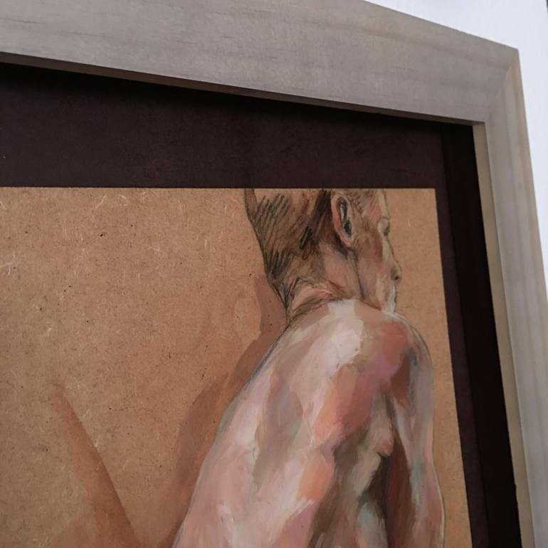 Original Realism Nude Painting by Desdibujando Cristina Martel