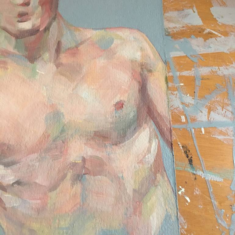 Original Figurative Men Painting by Desdibujando Cristina Martel