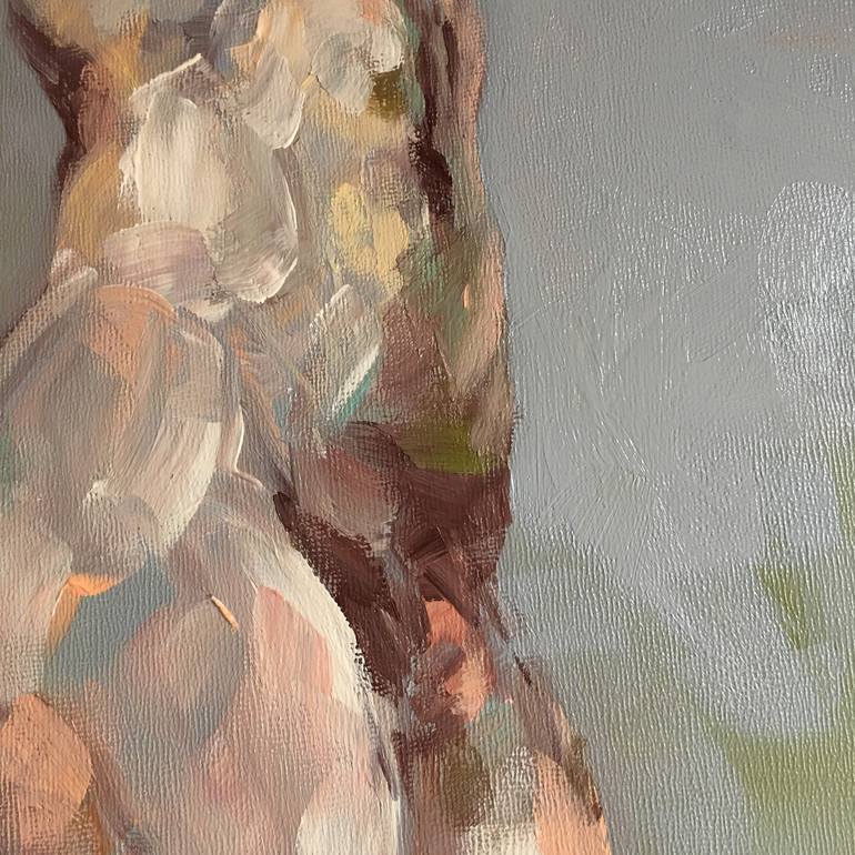 Original Figurative Nude Painting by Desdibujando Cristina Martel