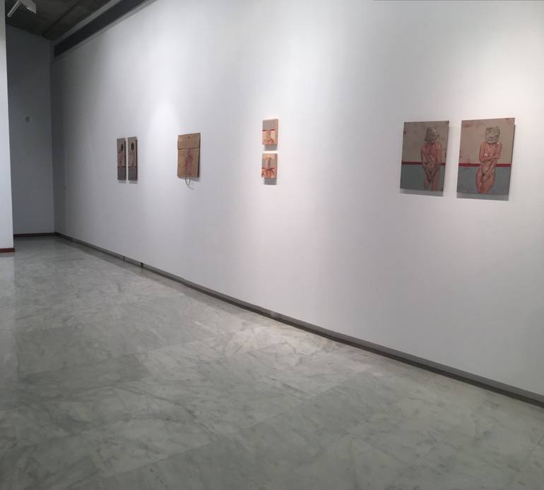 Original Documentary Nude Painting by Desdibujando Cristina Martel