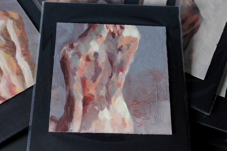 Original Conceptual Nude Painting by Desdibujando Cristina Martel