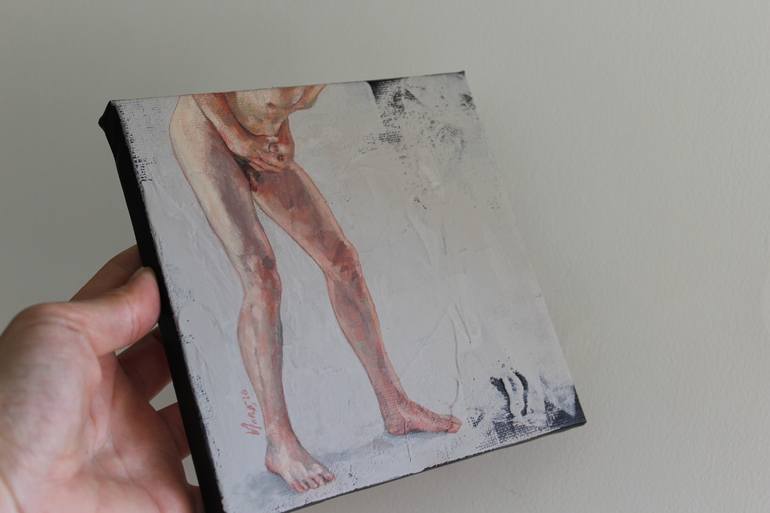 Original Conceptual Nude Painting by Desdibujando Cristina Martel