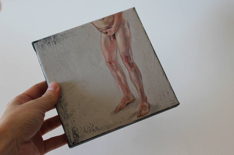 Original Figurative Nude Painting by Desdibujando Cristina Martel