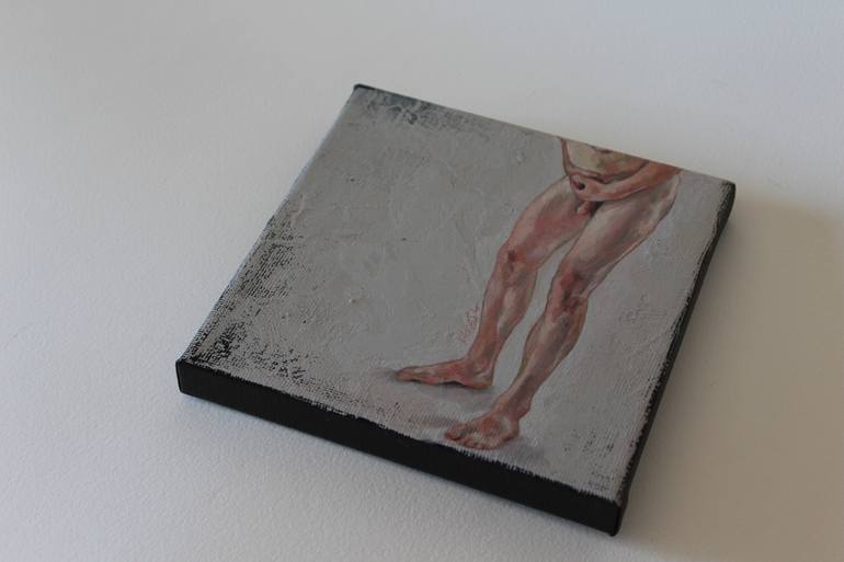 Original Figurative Nude Painting by Desdibujando Cristina Martel