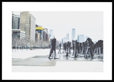 Chicago Agora Sculptures Framed Photograph - Limited Edition of 20 thumb