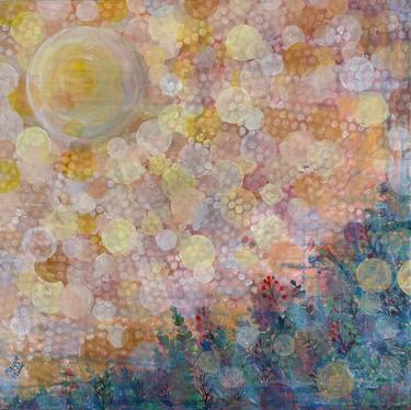 Original Abstract Floral Painting by Maggie Minor