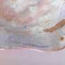 Large organic modern ceramic wall sculpture with lavender, purple, white and cream glazes inlaid with brass. Great for above a table or to accentuate a plain wall. Hook built into the back of the piece for easy hanging.
Its dimensions are approximately 4‘’ depth, 16.5‘’ wide, and 17‘’ tall.
It weighs approximately 6 lbs.