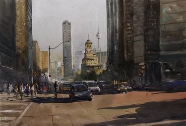 Print of Realism Cities Paintings by Sarker Helal Uddin