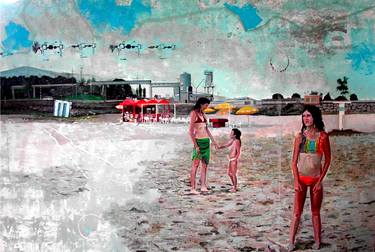 Original Figurative Beach Paintings by Sergi Ramírez