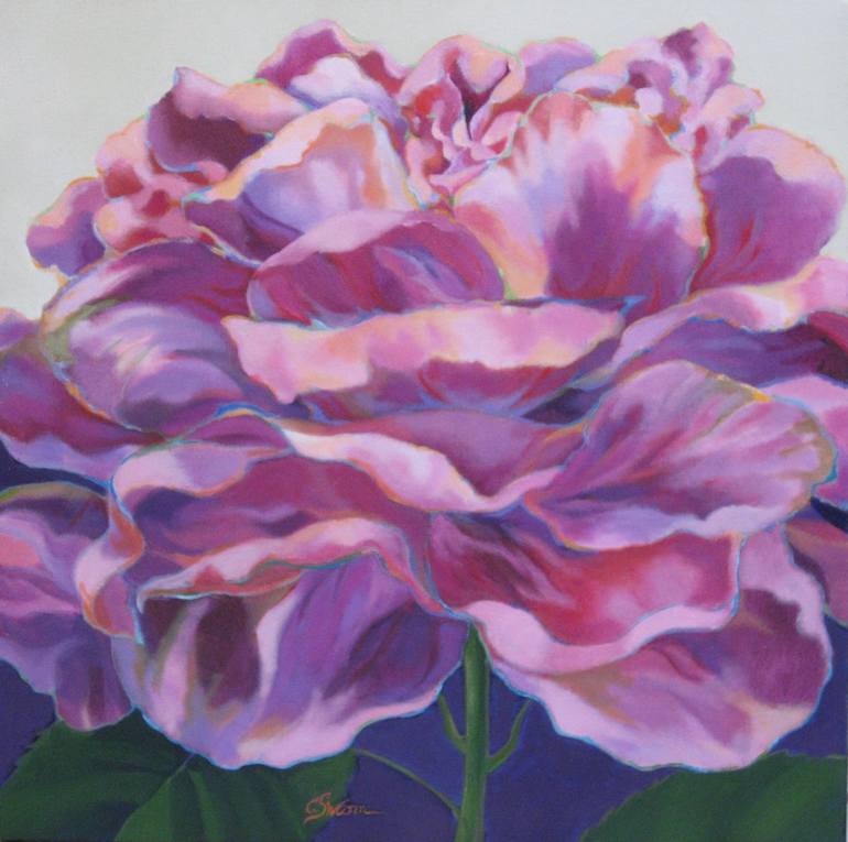 Ruffle Rose Painting by Cynthia Swann Brodie Saatchi Art