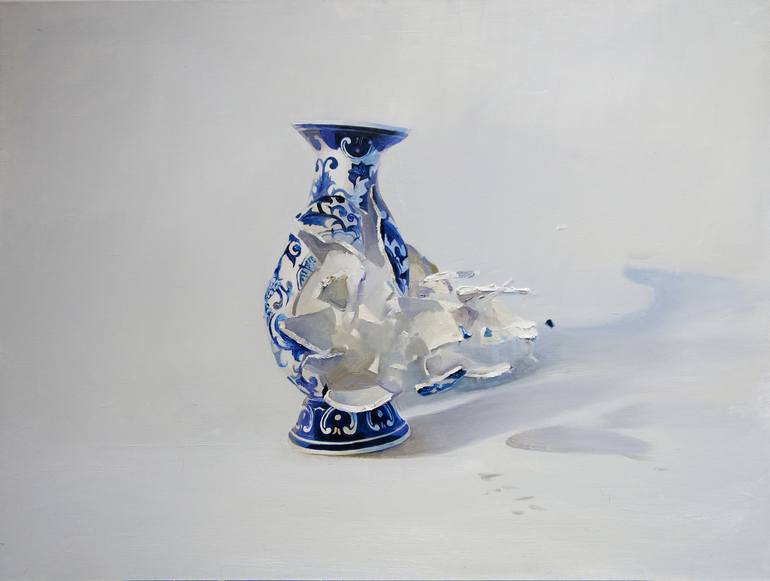Smashing vase (2) Painting by Katya Malakhova Saatchi Art