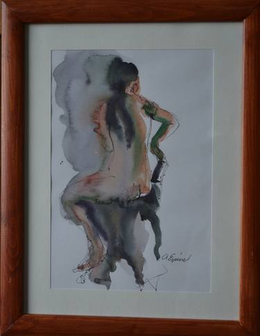 Original Figurative Nude Paintings by Jose Abelardo Espinel Campos