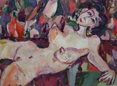 Original Nude Painting by Vale Ovchinnikov