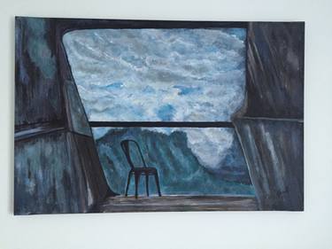 Original Abstract Expressionism Architecture Paintings by Erna Velic