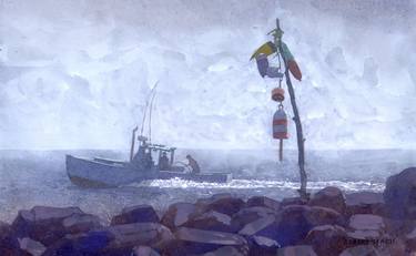 Original Realism Boat Paintings by Robert Stack