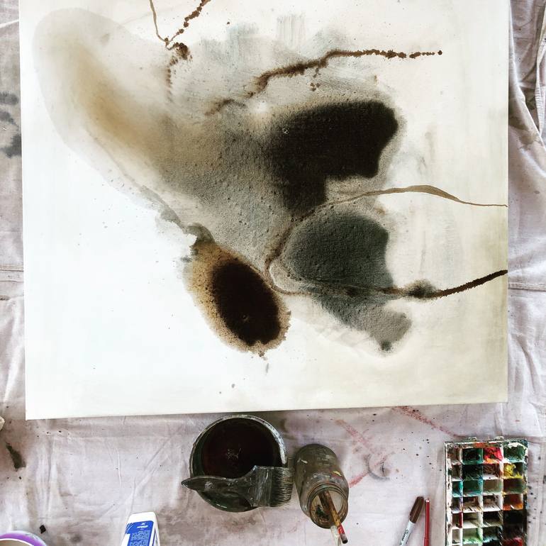 Original Abstract Expressionism Abstract Painting by Junjun Li