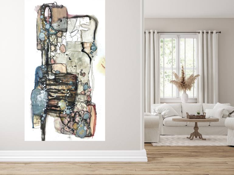 Original Abstract Expressionism Abstract Painting by Junjun Li