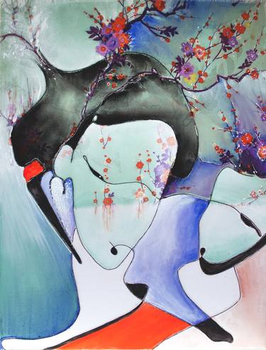 Print of Figurative Abstract Paintings by Elena Petrova Gancheva