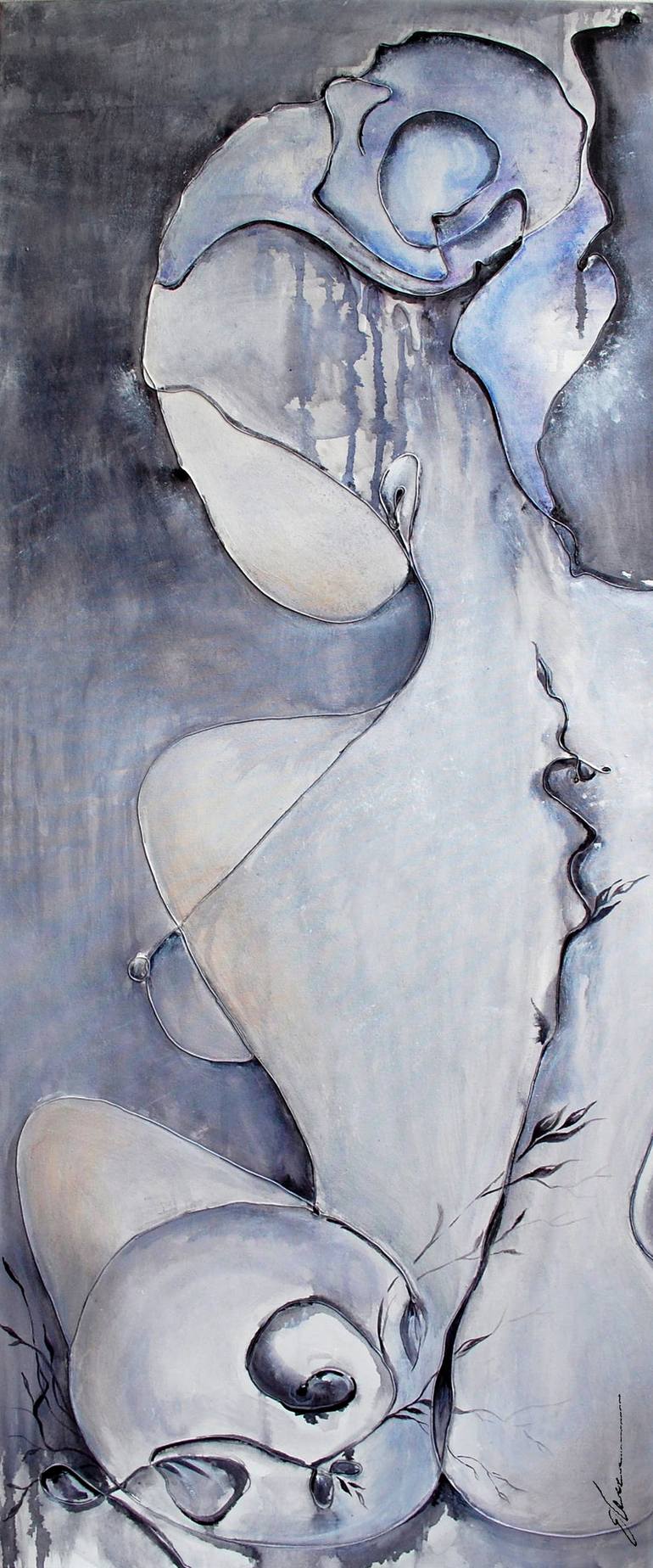Print of Abstract Expressionism Abstract Paintings by Elena Petrova Gancheva