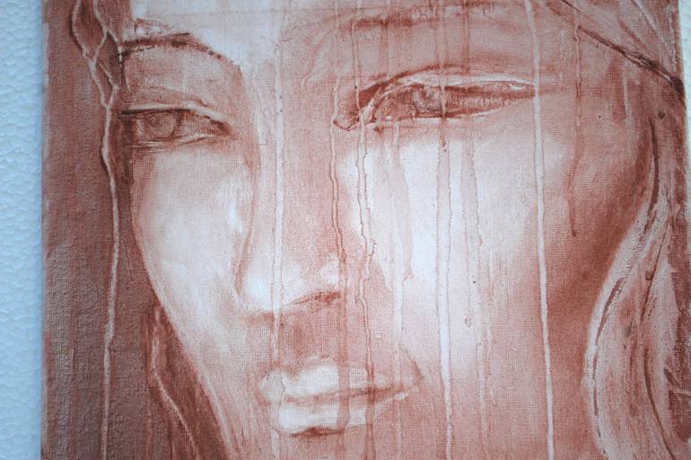 Original Expressionism People Painting by Elena Petrova Gancheva