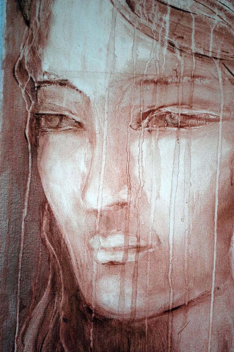 Original Expressionism People Painting by Elena Petrova Gancheva