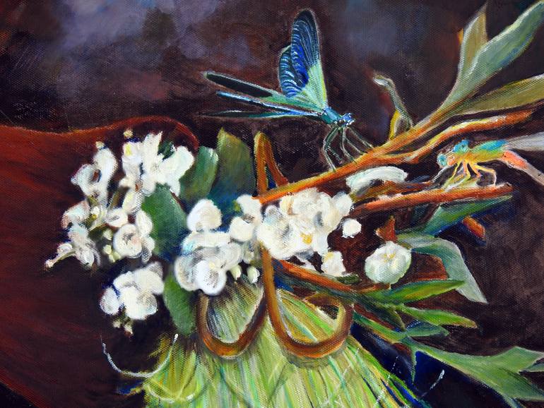 Original Abstract Fantasy Painting by Elena Petrova Gancheva