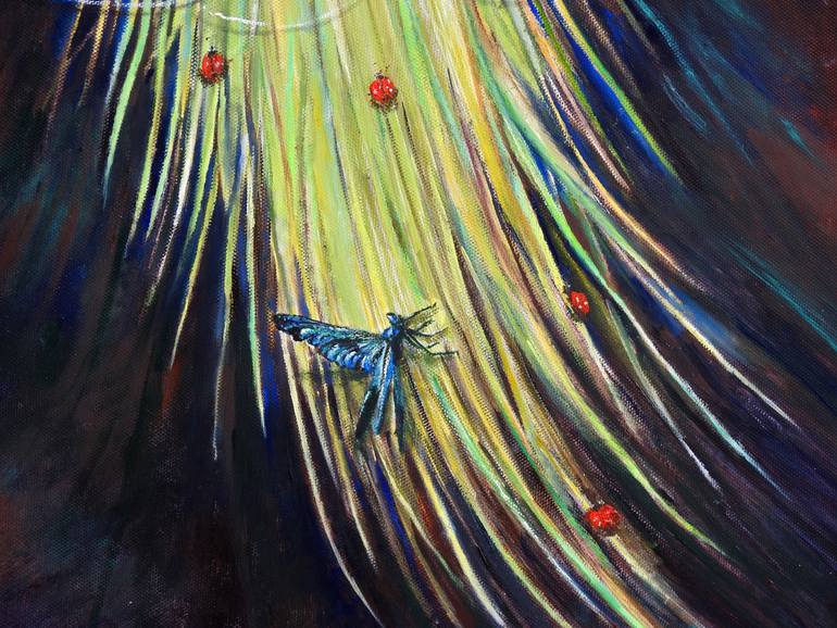Original Abstract Fantasy Painting by Elena Petrova Gancheva