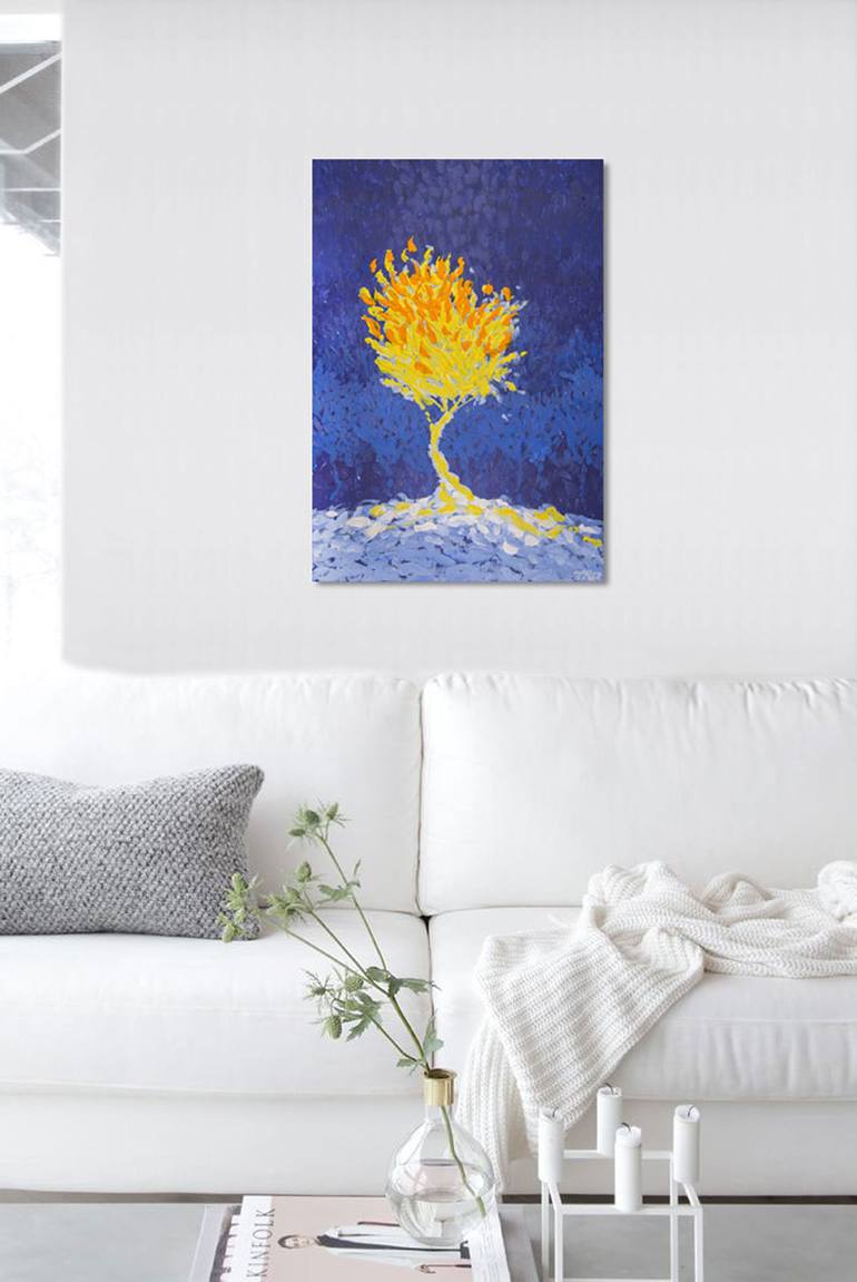 Original Abstract Tree Painting by Paul Chong