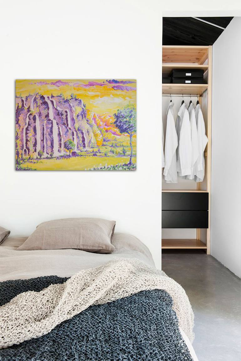 Original Abstract Landscape Painting by Paul Chong