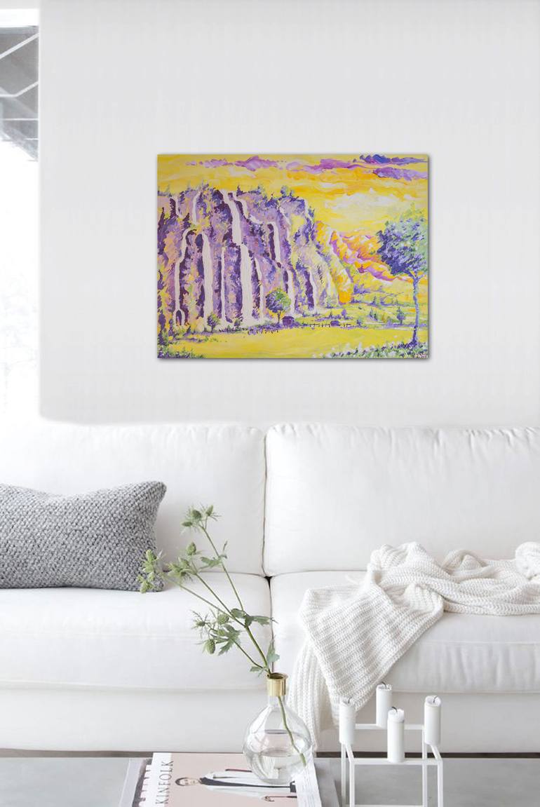 Original Abstract Landscape Painting by Paul Chong