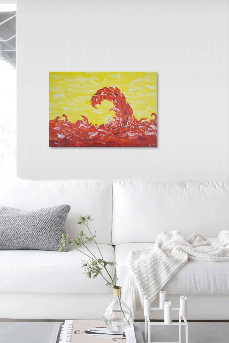 Original Abstract Water Painting by Paul Chong