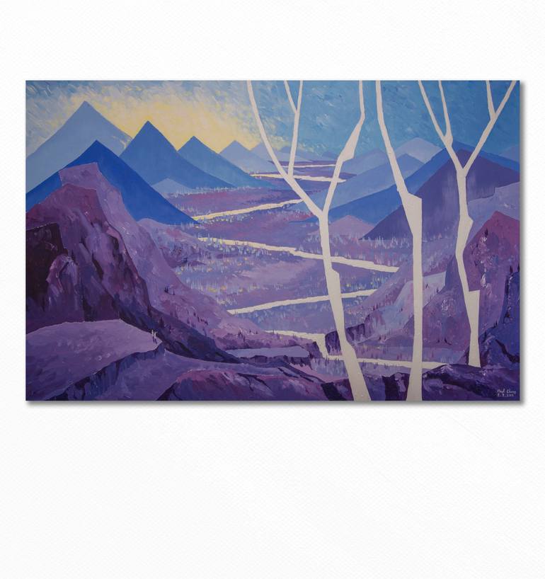 Original Expressionism Landscape Painting by Paul Chong