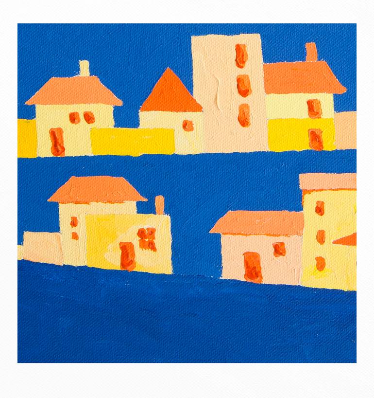 Original Abstract Cities Painting by Paul Chong