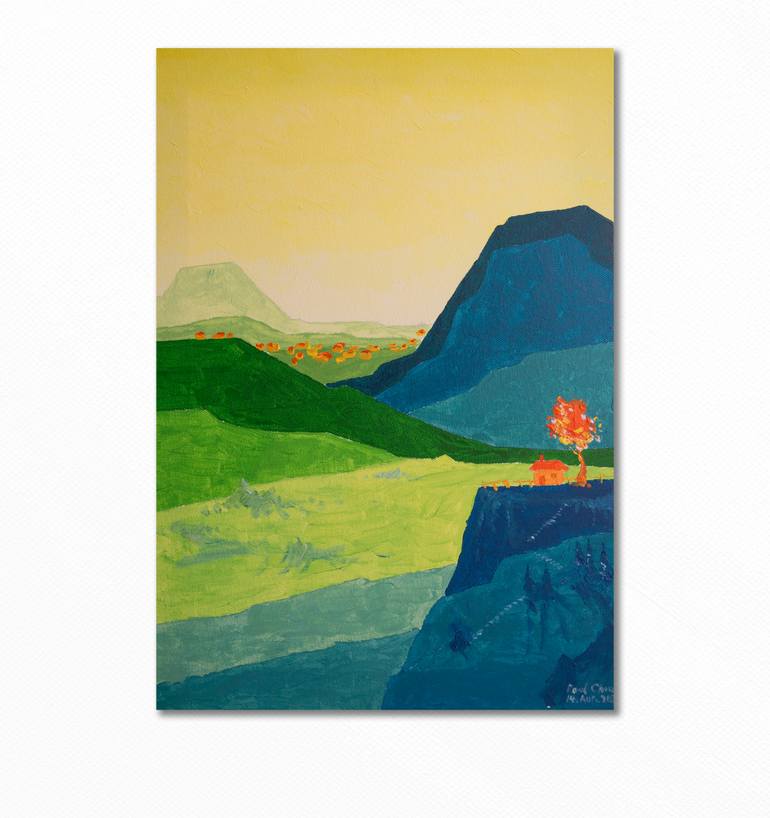 Original Abstract Expressionism Nature Painting by Paul Chong