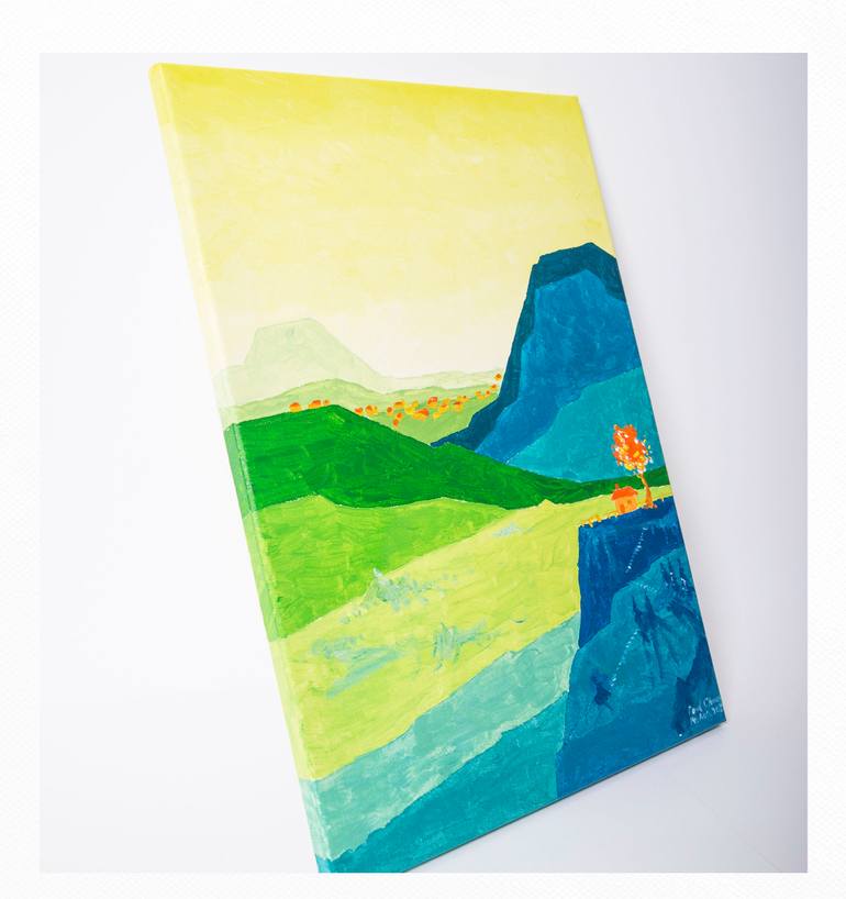 Original Abstract Expressionism Nature Painting by Paul Chong