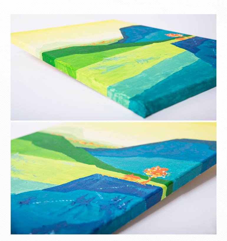Original Abstract Expressionism Nature Painting by Paul Chong