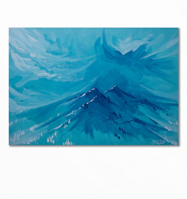Original Abstract Landscape Painting by Paul Chong