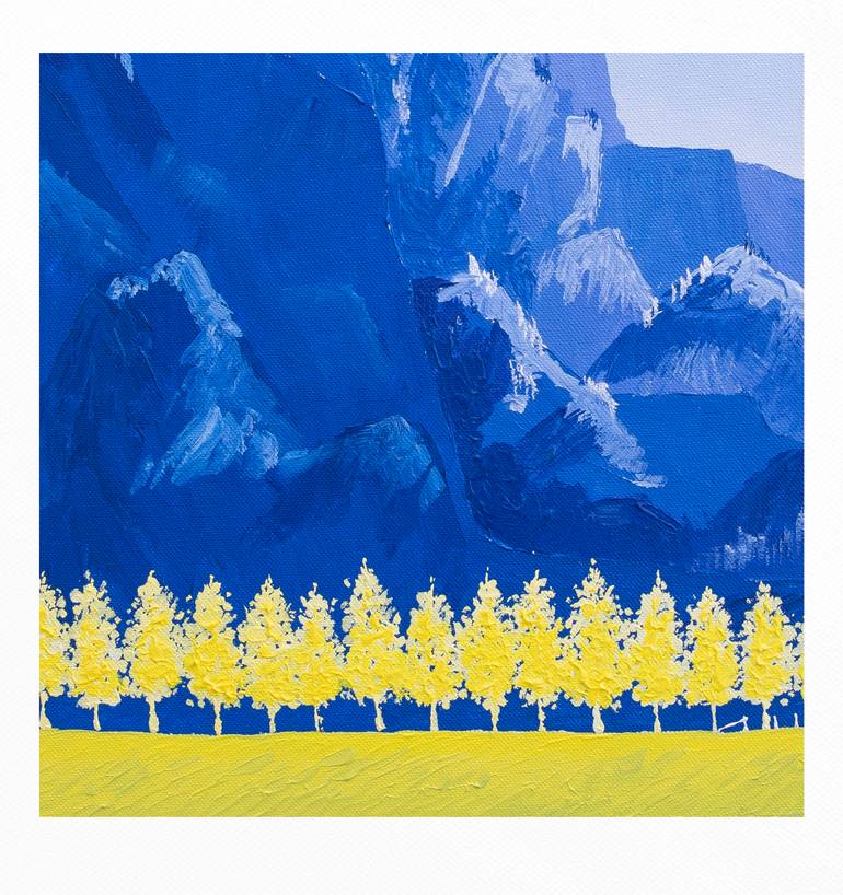 Original Abstract Expressionism Landscape Painting by Paul Chong