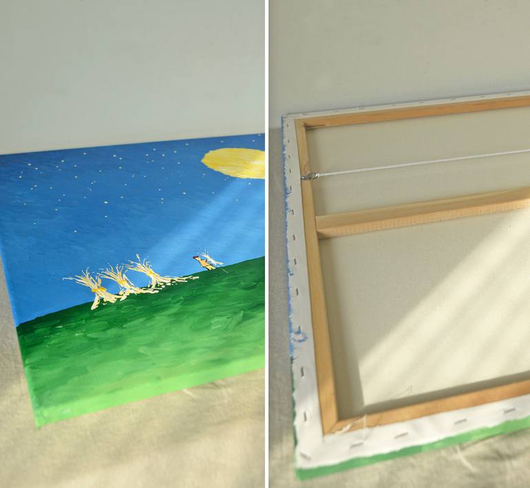 Original Abstract Expressionism Landscape Painting by Paul Chong