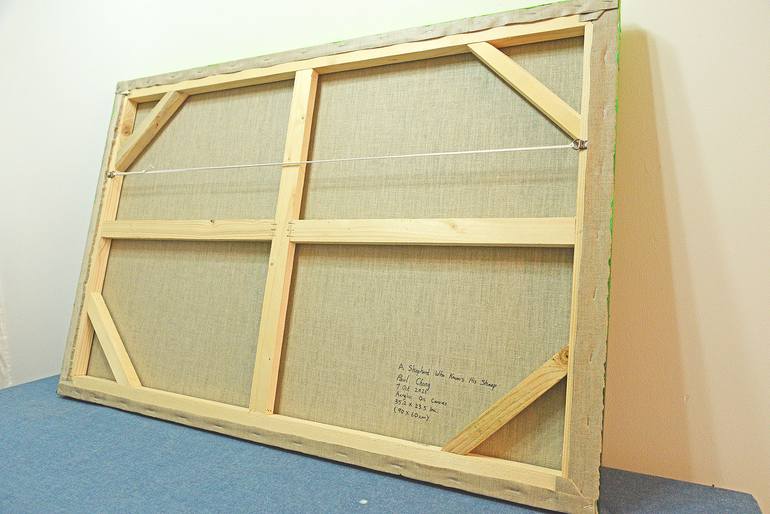 Original Abstract Expressionism Landscape Painting by Paul Chong