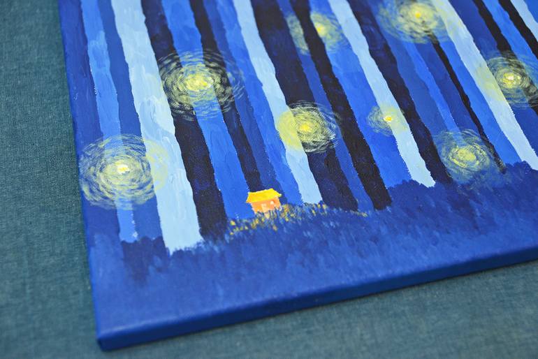 Original Abstract Expressionism Fantasy Painting by Paul Chong