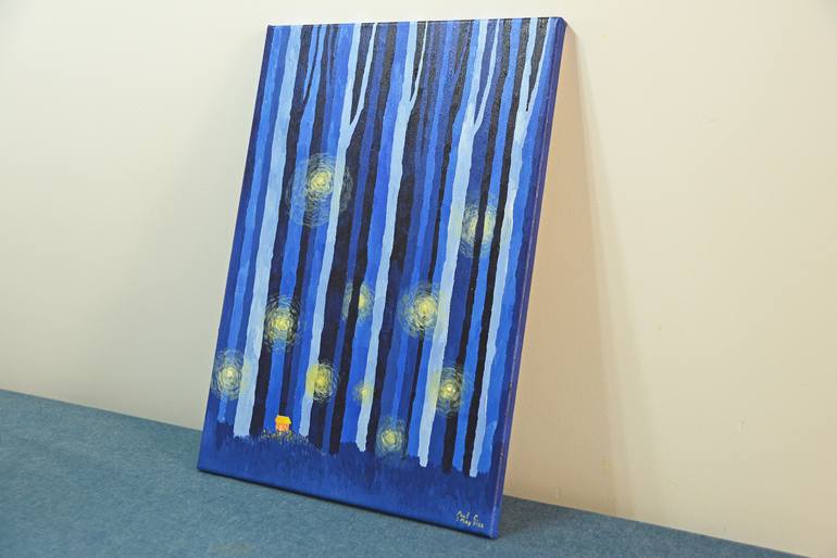 Original Abstract Expressionism Fantasy Painting by Paul Chong