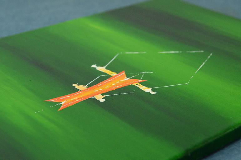 Original Minimalism Boat Painting by Paul Chong